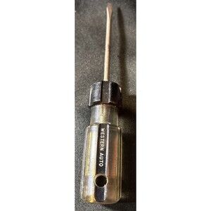 Vintage Wizard Tools Screwdriver Western Auto H1701 Chrome-Van USA  7.5”
